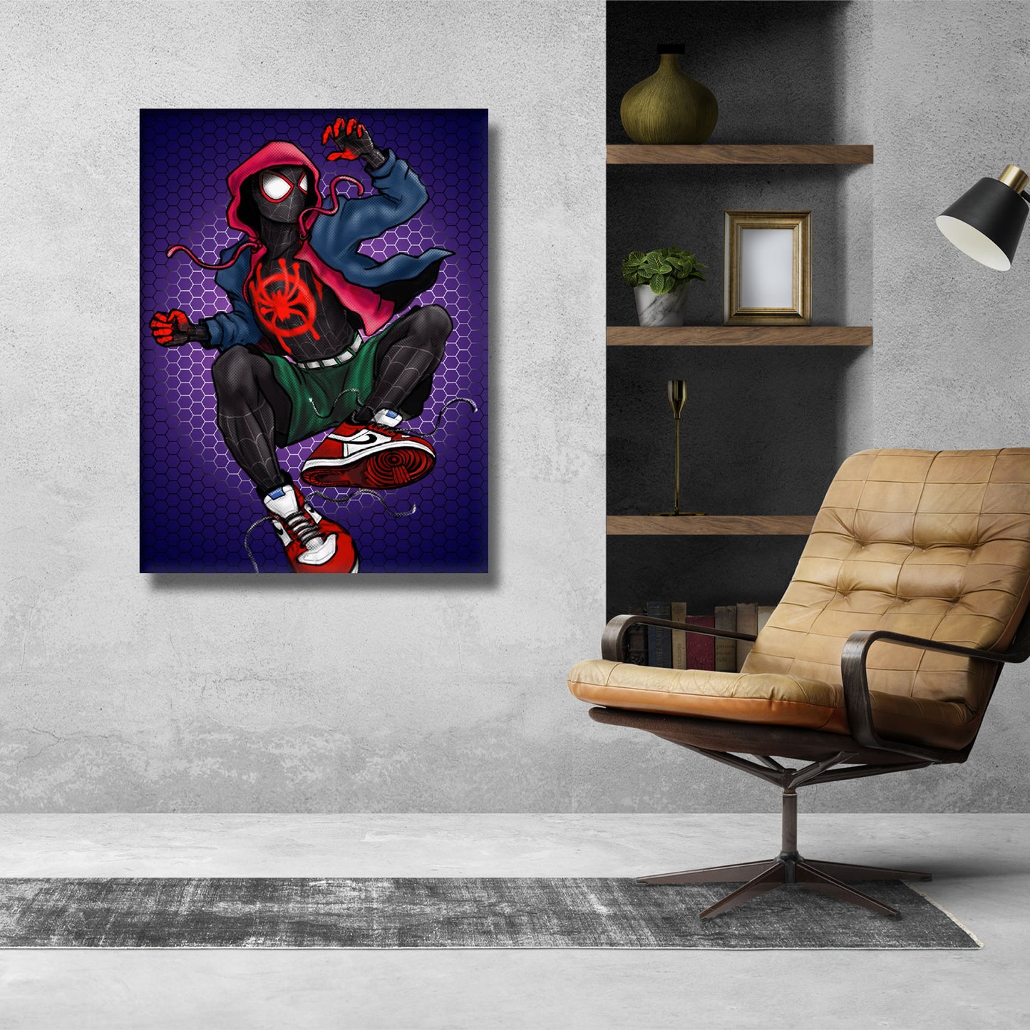 Spectacular Swings: Miles Morales Soars Through a Mesmerizing Webbed Universe in Enchanting Shades of Purple - S05E104