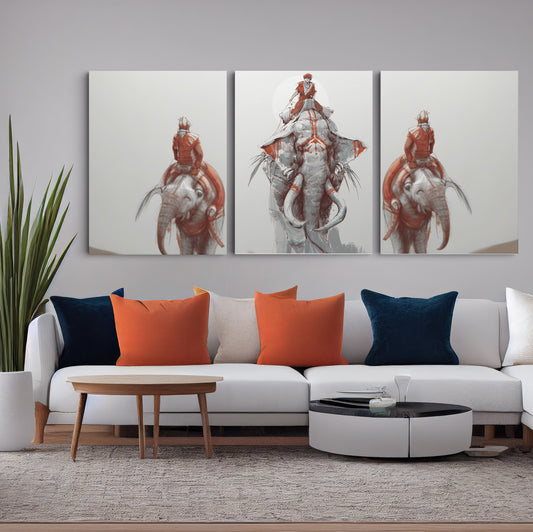 Majestic Giants: Loxodonta Elephant - Captivating Wall Art Celebrating the Magnificence and Grace of the Gentle Giants - S06E012